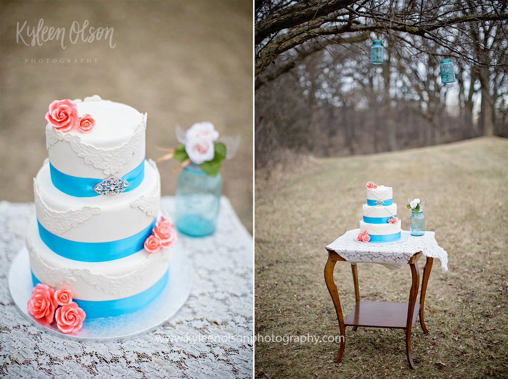   The beautiful cake made by Cold Spring Bakery had perfect spring colors. 